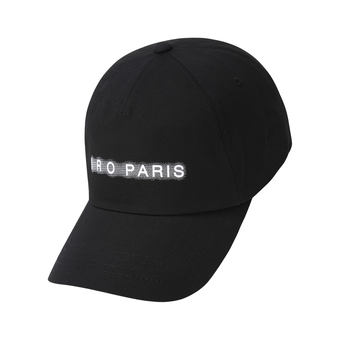 이로 닷 코튼 스웨트레이 로고 볼캡 블랙(Iro Dot Cotton Spray Logo Ball Cap Black)