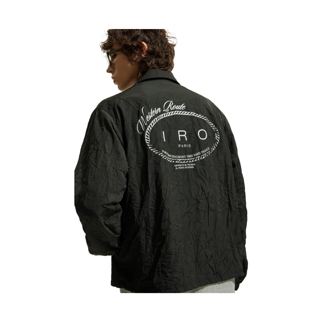 이로 플리세 크링클 코치 자켓 블랙(Iro Plisse Crinkle Coach Jacket Black) - 4