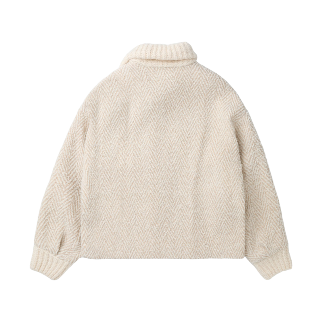 이로 사노비스웨트 니트 하이브리드 집업 자켓 아이보리(Iro Sanobspe Knit Hybrid Zip-Up Jacket Ivory) - 3