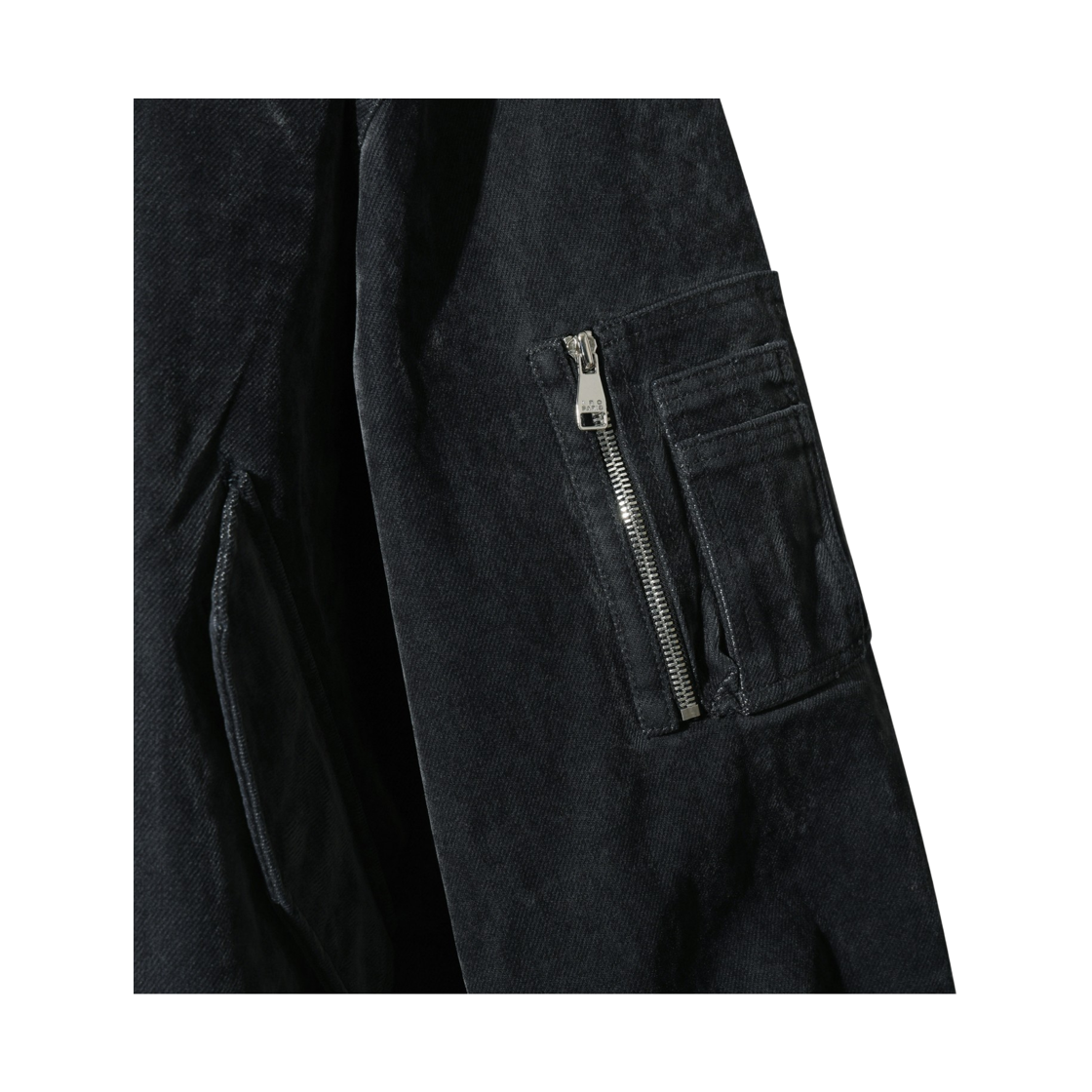 이로 볼 벨벳 MA-1 항공점퍼 다크 그레이(Iro Vol Velvet Ma-1 Bomber Jacket Dark Gray) - 5