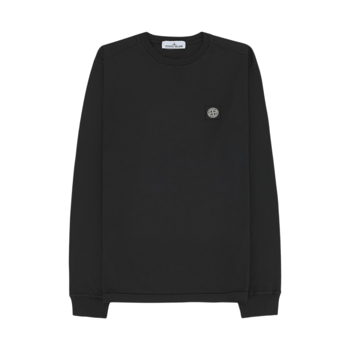 L1S1521000-31S0013-V0029 Stone Island 2100031 Compass Print Long Sleeve T-Shirt Black - 26SS