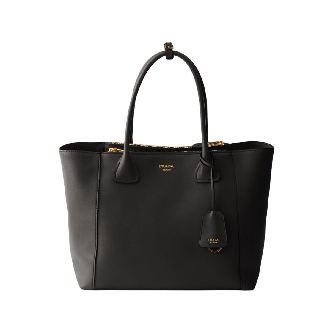 1BG666-2CYS-F0002 Prada Large Leather Tote Bag Black