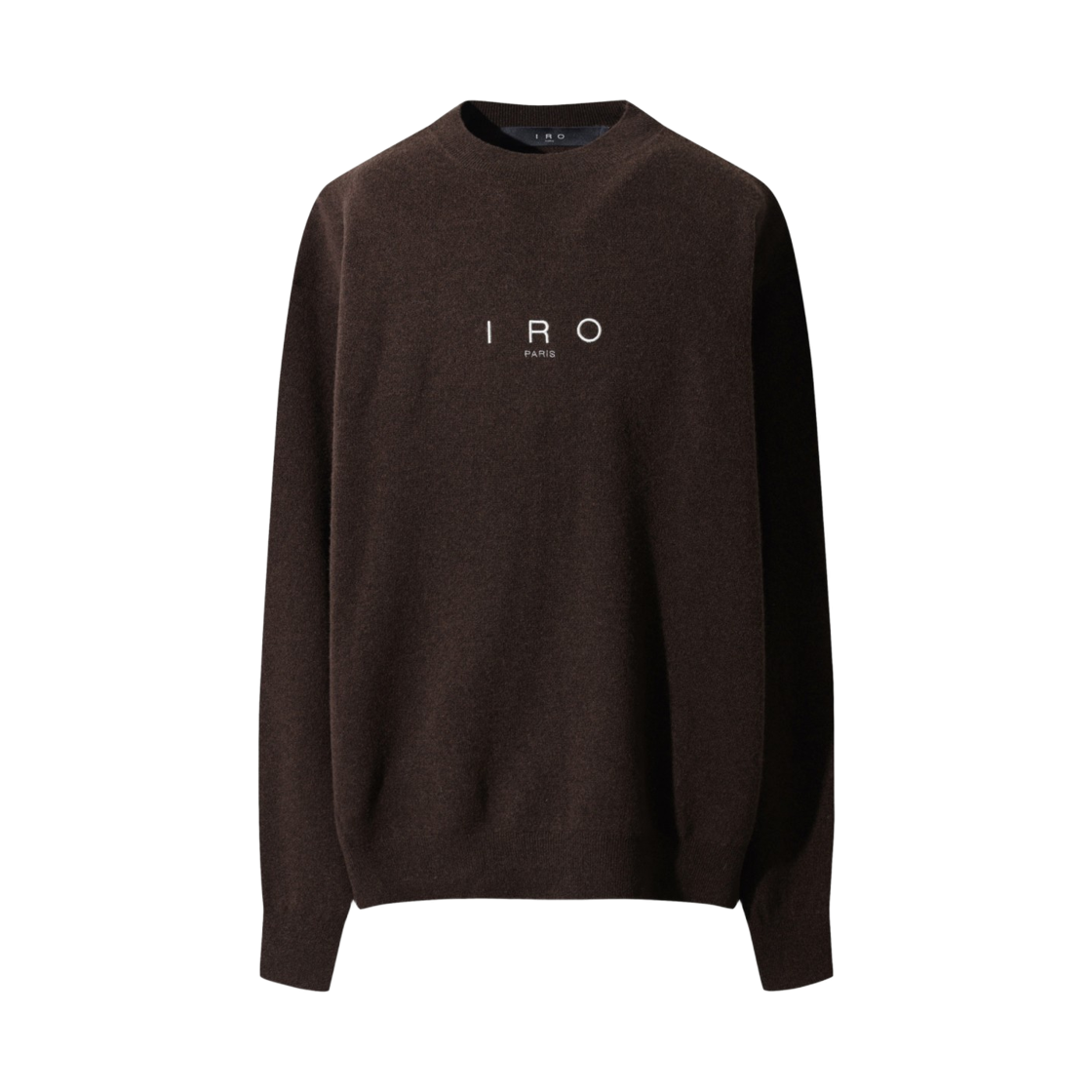 이로 에상시엘 캐시미어 블랜드 로고 자수 니트 풀오버 다크 브라운(Iro Essentiel Cashmere Blend Logo Embroidery Knit Pullover Dark Brown) - 2
