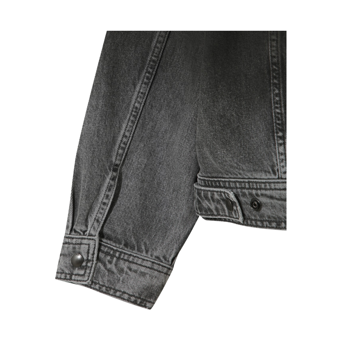 이로 사오나 그라데이션 데님 트러커 다크 그레이(Iro Saona Gradient Denim Trucker Dark Gray) - 6