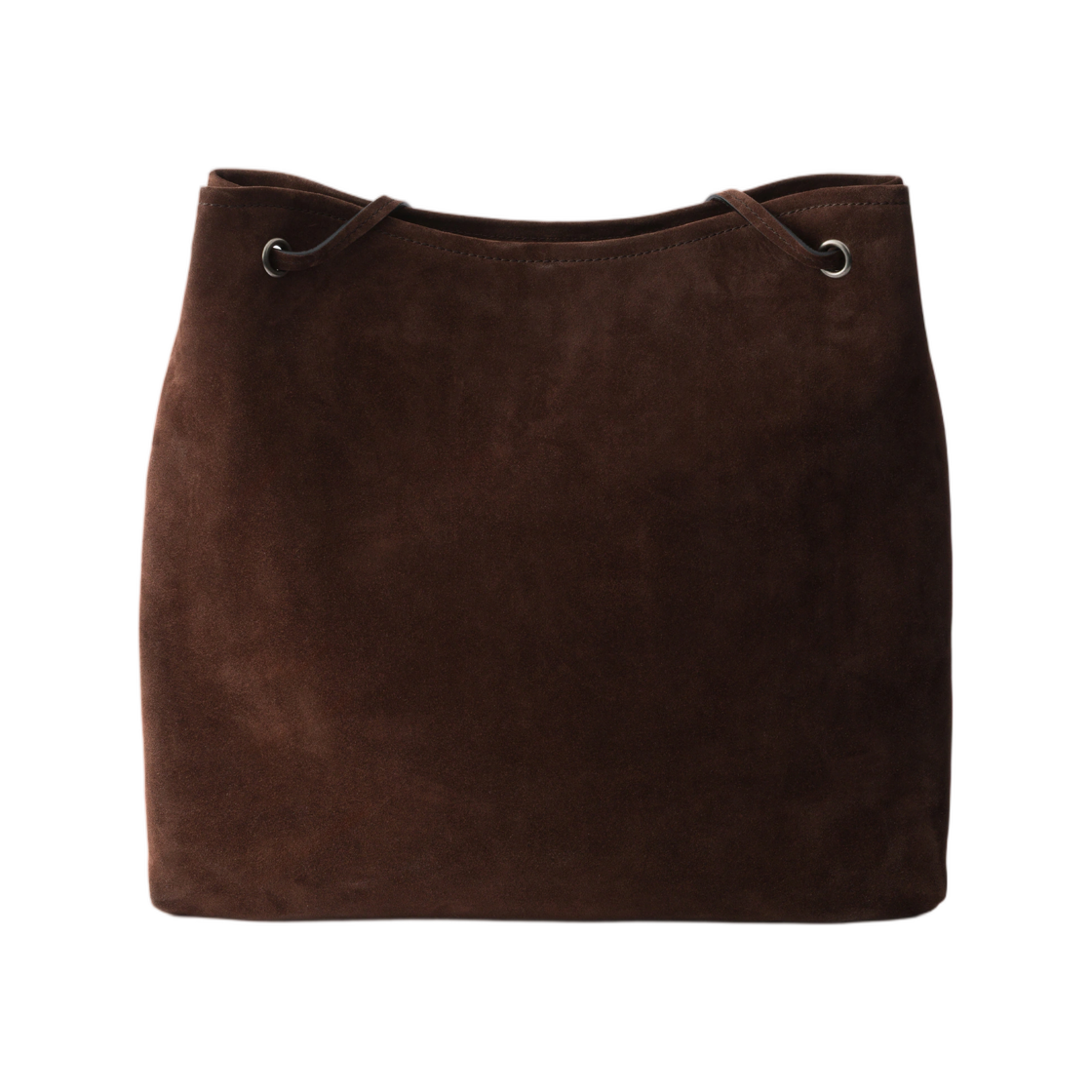 프라다 루트 라지 스웨이드 백 다크 브라운(Prada Route Large Suede Bag Dark Brown) - 2