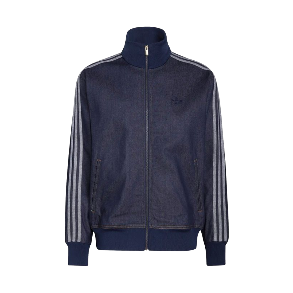 아디다스 파이어버드 아디컬러 로우 데님 트랙 탑 인디고 데님 - KR 사이즈(Adidas Firebird Adicolor Raw Denim Track Top Indigo Denim - KR Sizing) - 1