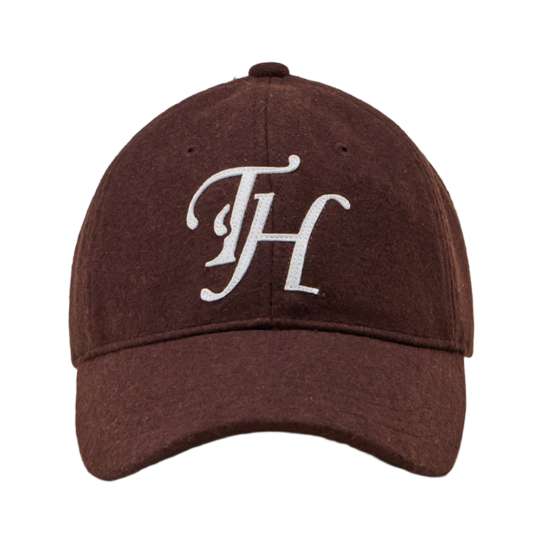 THUBC00156BRD Traffic Harmony Wool Blend TH Applique Logo Deep Fit Ball Cap Brown