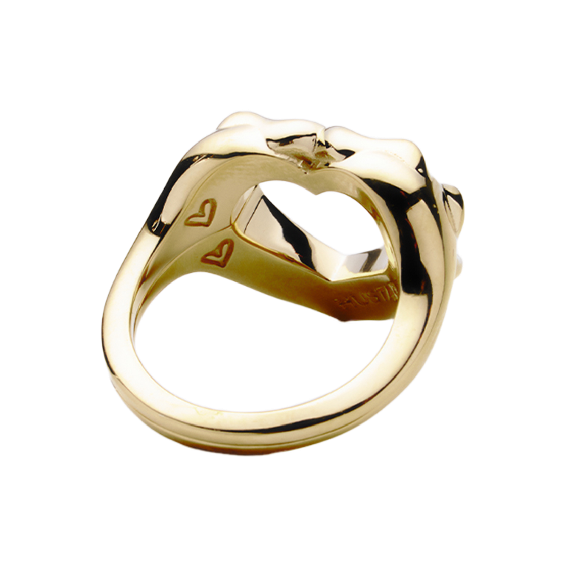 휴스타드 하트 골드 링 _ 925 스텔링 실버 & 14k 골드 하트 링(HUSTAD HEART GOLD RING_ 925 sterling silver) - 4