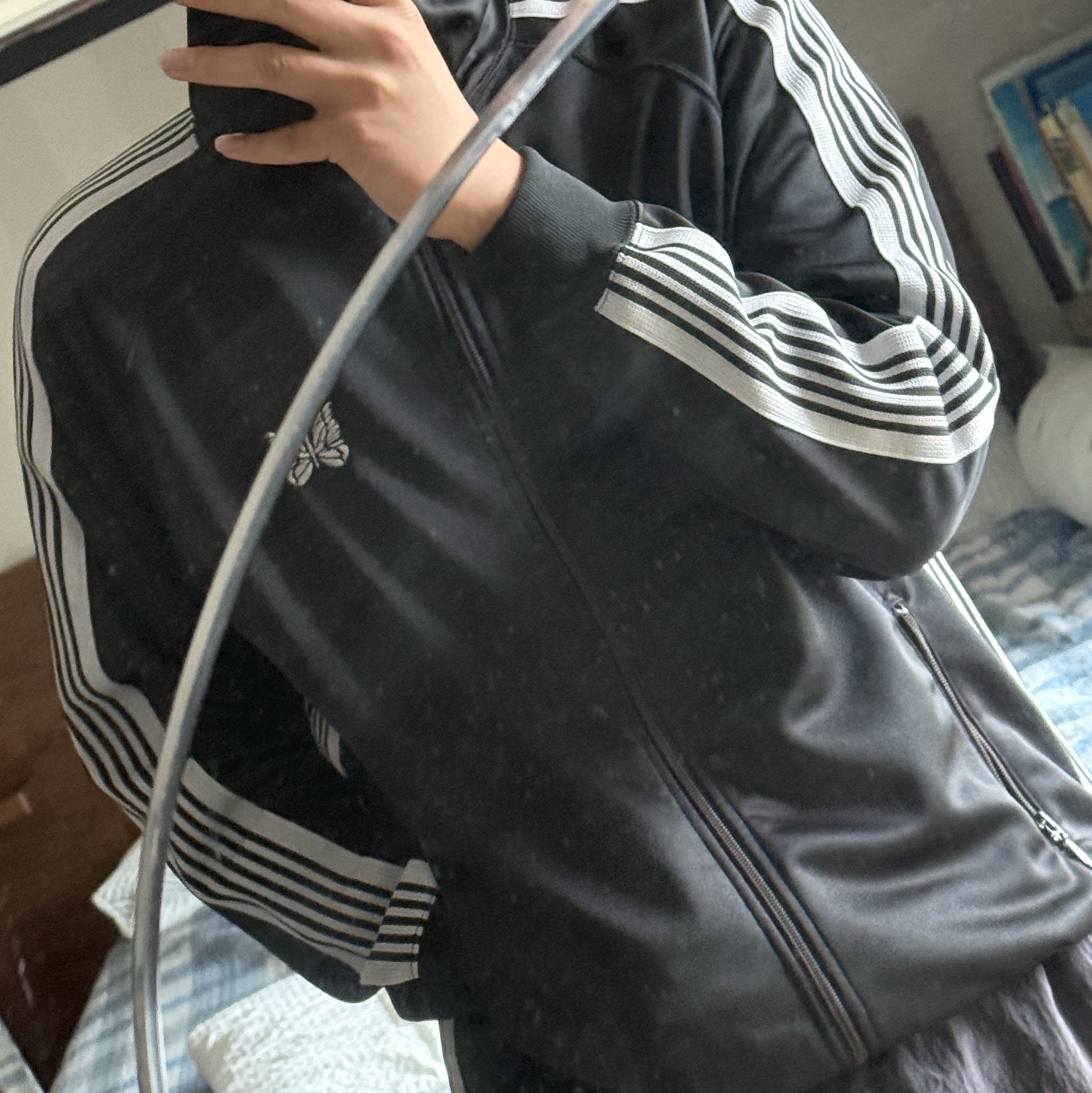Needles Track Jacket Poly Smooth Charcoal, Arc'teryx Heliad 15 Backpack Forage 착용 스타일 - 2
