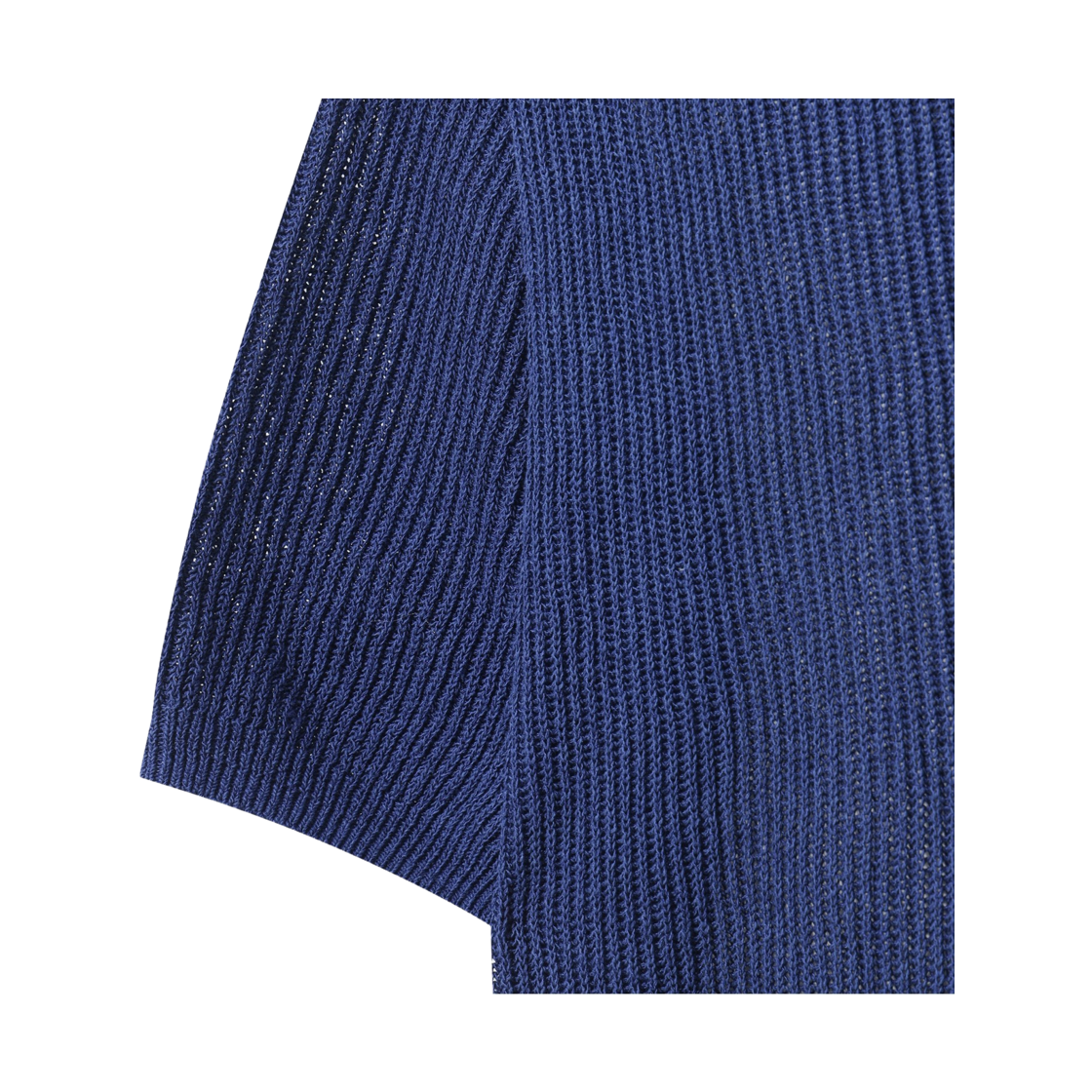 이로 룸 쿨터치 반팔 카라 니트 블루(Iro Loom Cool Touch Short Sleeve Collar Knit Blue) - 5