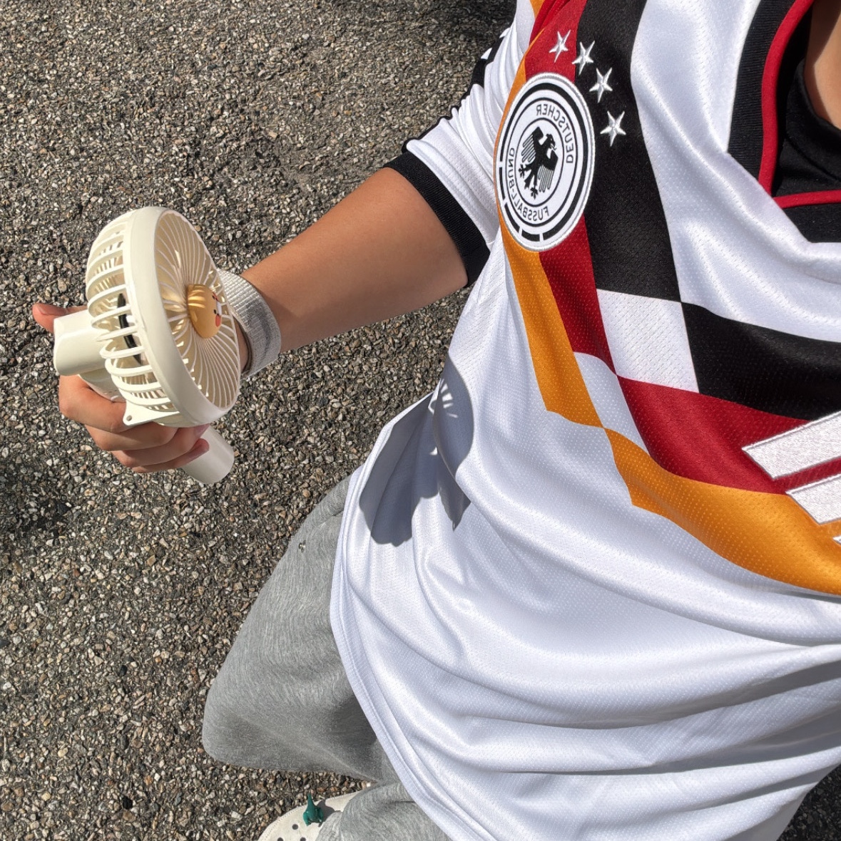 Adidas Germany 2026 Home Long Sleeve Jersey White - KR Sizing (Non Marking Ver.) 착용 스타일