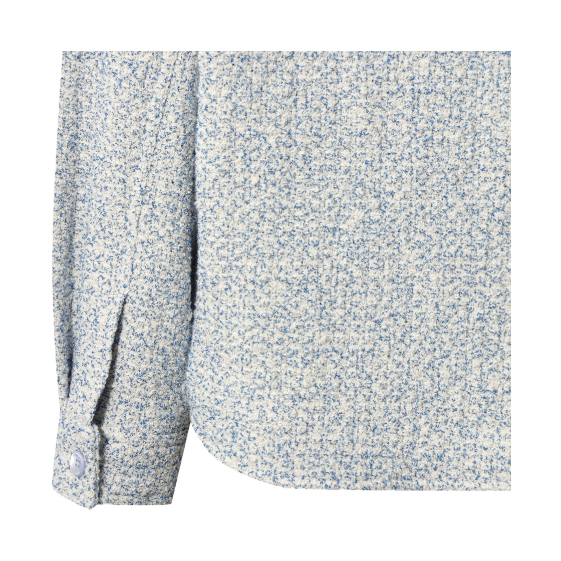 이로 브륌 트위드 포켓 셔켓 블루(Iro Brume Tweed Pocket Shirt Jacket Blue) - 5