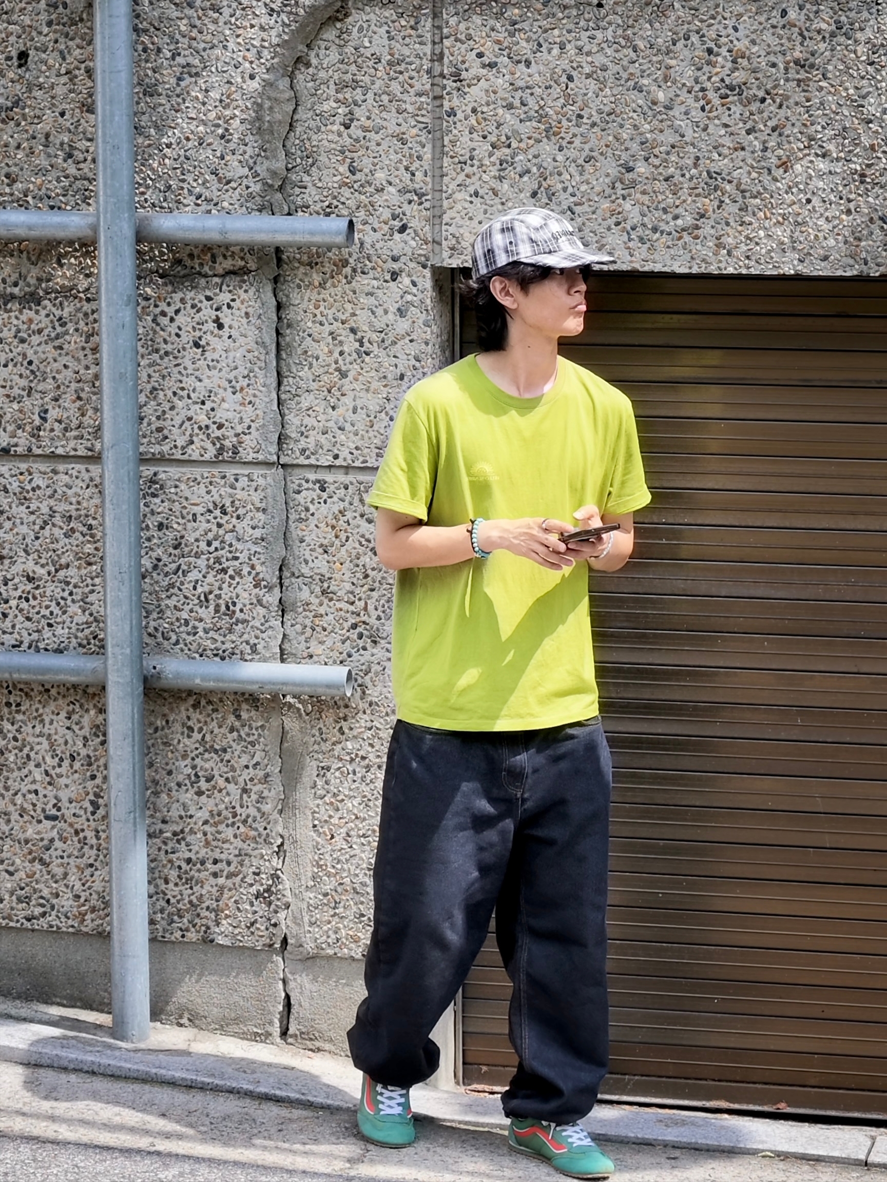 Vans Super Low Pro Green 착용 스타일 - 2