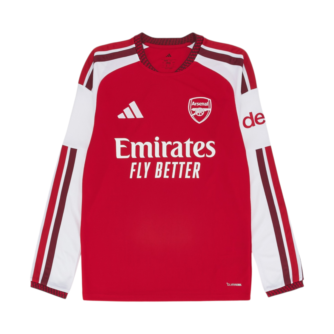 KB9950 Adidas Arsenal 2026/27 Home Long Sleeve Jersey Better Scarlet - KR Sizing (Non Marking Ver.)