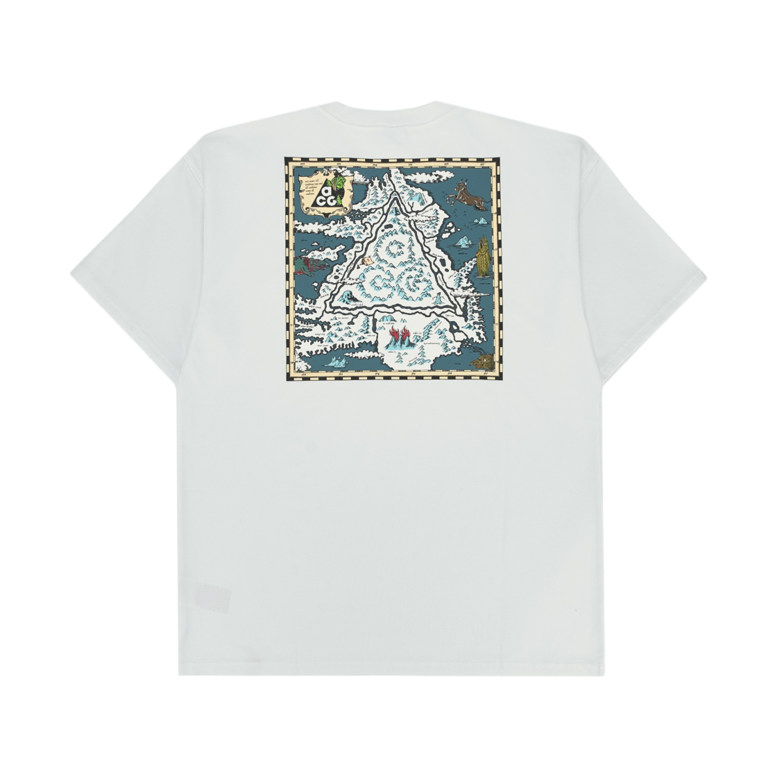나이키 ACG 아이슬란드 맵 티셔츠 서밋 화이트 - US/EU(Nike ACG Iceland Map T-Shirt Summit White - US/EU) - 2