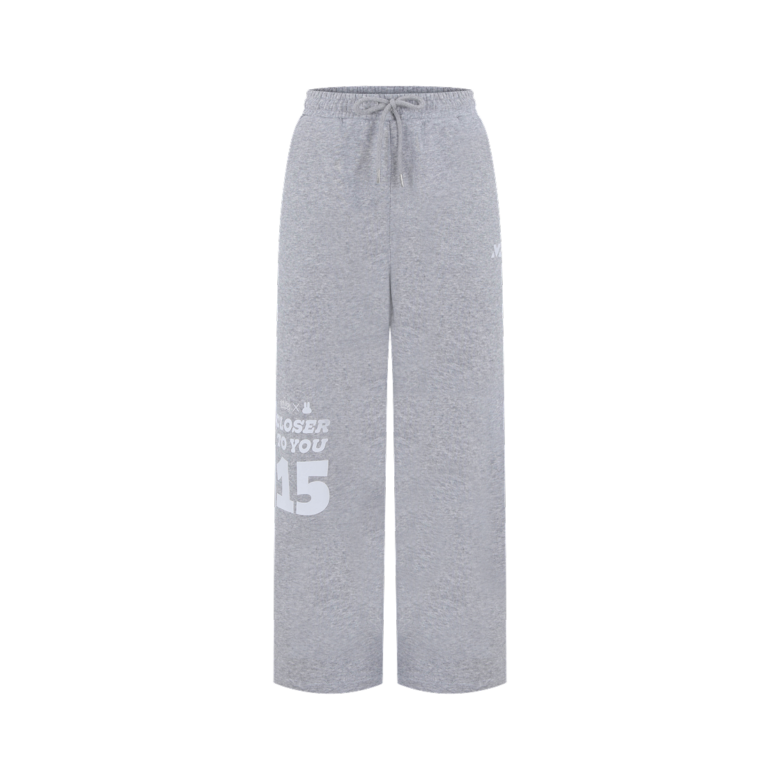 오마이걸 x 모모이 와이드 스웨트 팬츠 그레이(Oh! my girl x momoi Wide Sweat pants Gray) - 1