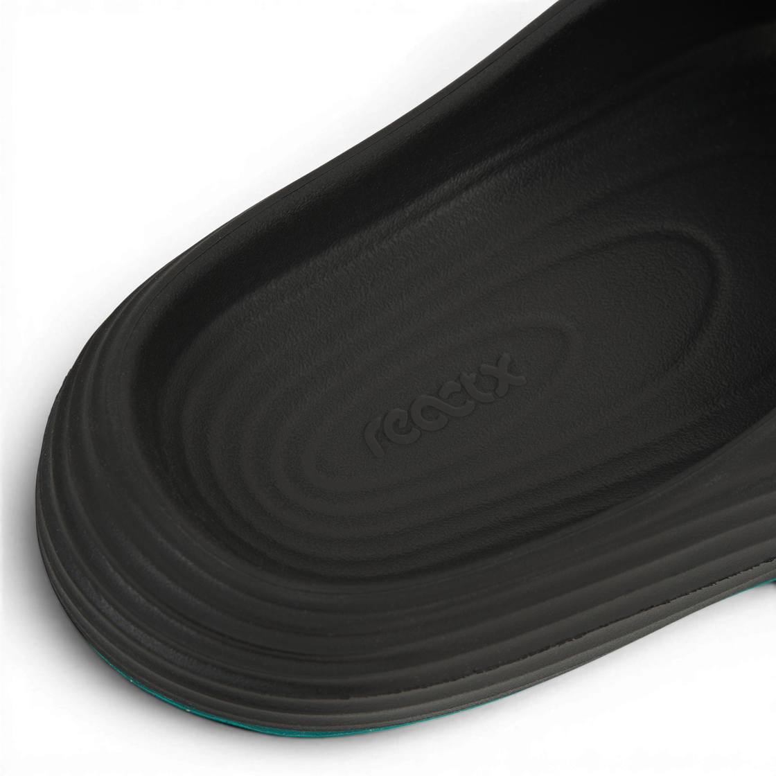 나이키 리액트X 리주버네이트 슬라이드 블랙 감마 블루(Nike ReactX Rejuven8 Slide Black Gamma Blue) - 8