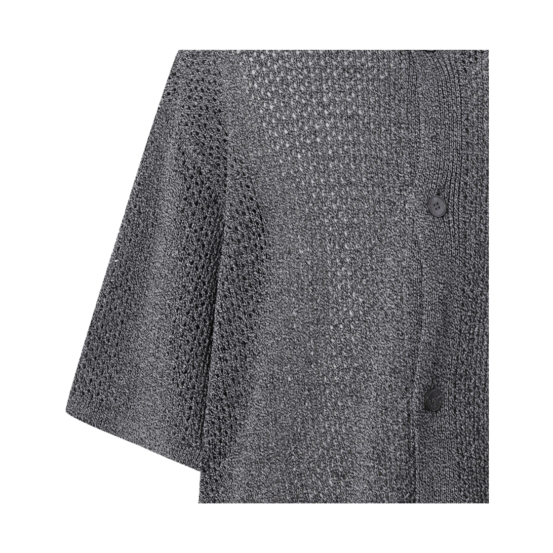 이로 엠버 반팔 카라 가디건 블랙(Iro Ember Short Sleeve Collar Cardigan Black) - 5