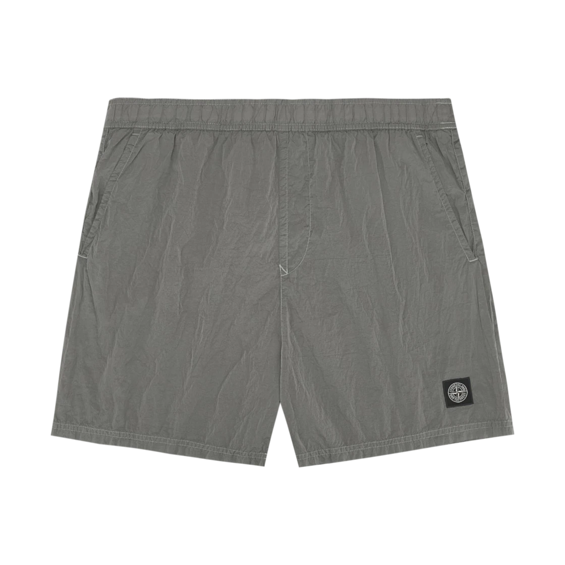 Stone Island Stone Island B100004 Nylon Metal in Econyl Regular Fit Mid Length Swim Shorts with Pockets Pearl Grey - 26SS · S