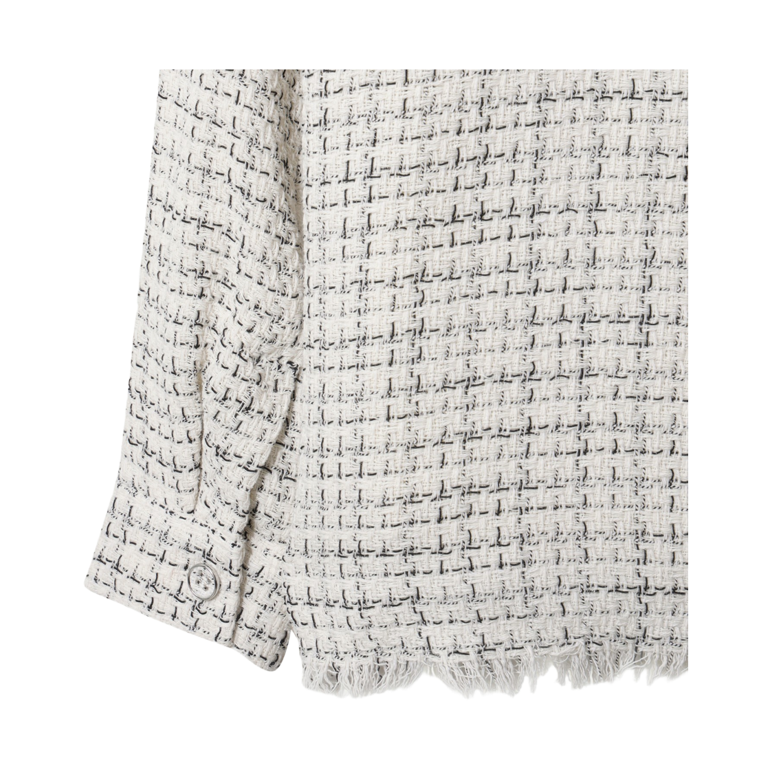 이로 엘리엇 트위드 셔켓 에크루 블랙(Iro Elliott Tweed Shirt Jacket Ecrublack) - 6