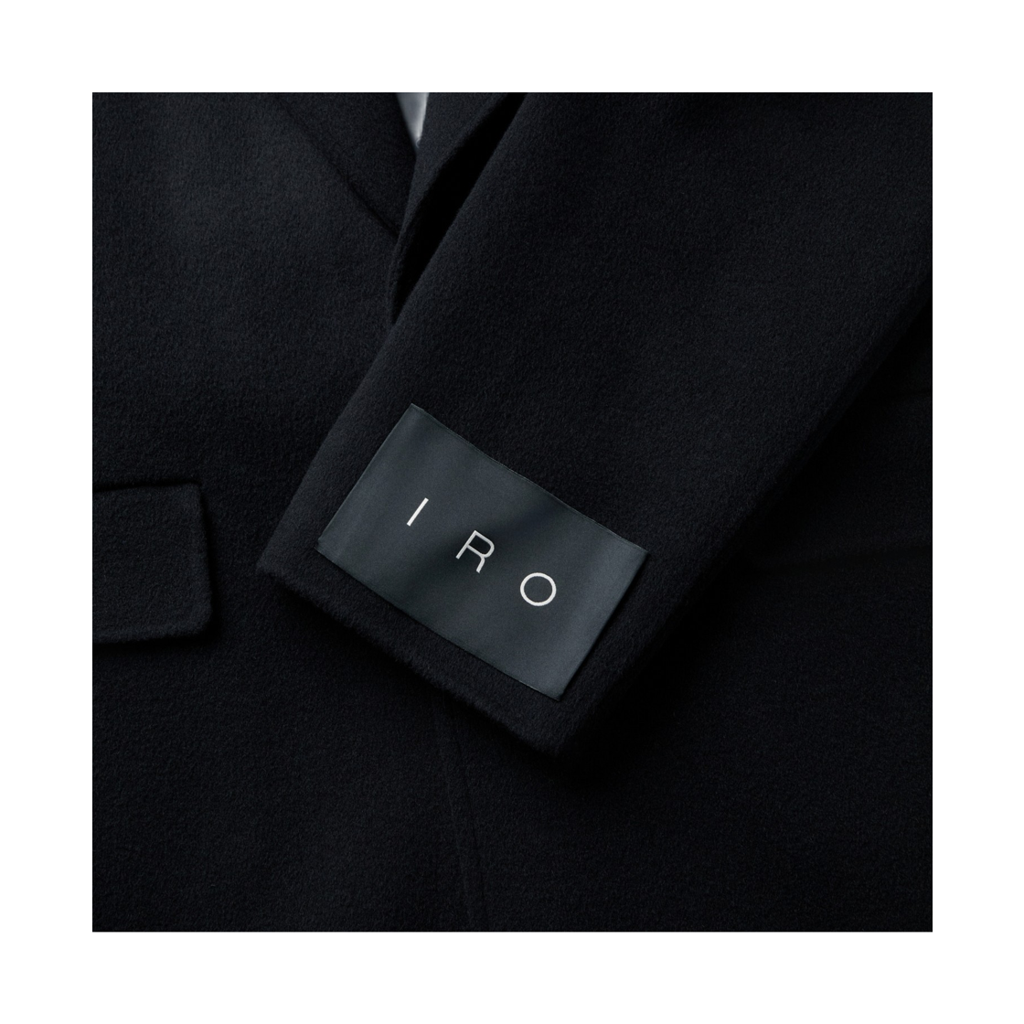 이로 에퓌르 캐시미어 블랜드 핸드메이드 싱글 롱코트 블랙(Iro Epure Cashmere Blend Handmade Single Long Coat Black) - 6