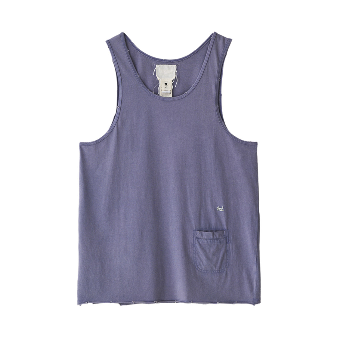 투위드 미니 시컬렛포켓 슬리브탑 워시드 퍼플(Tuewid Mini Cigarette Pocket Sleeveless Top In Washed Purple) - 1