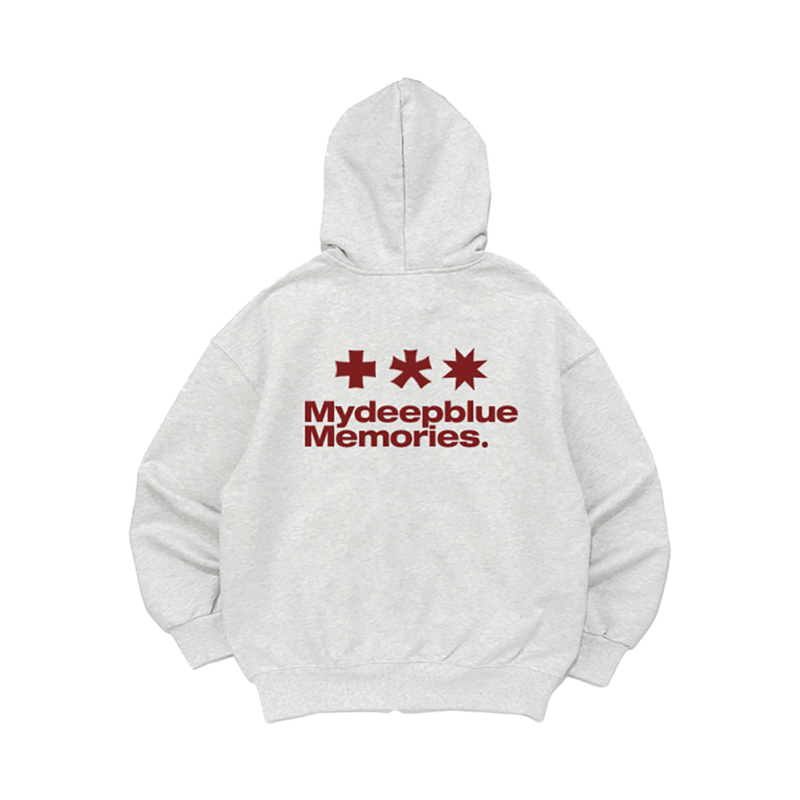 26072909 MydeepblueMemories ZP Mm Symbol 2Way Zip-Up Light Grey