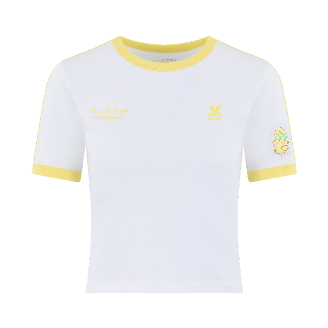 오마이걸 x 모모이 배색 크롭반팔 옐로우(Oh! my girl x momoi Color Crop Short Sleeve Yellow) - 1