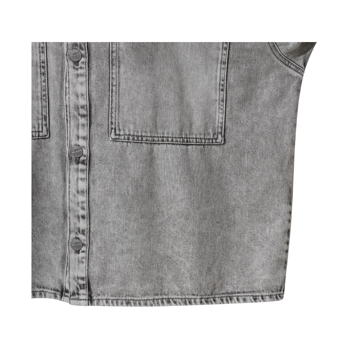이로 알리송스웨트 데님 빅포켓 셔켓 그레이(Iro Alyssonspe Denim Big Pocket Shirt Jacket Gray) - 6