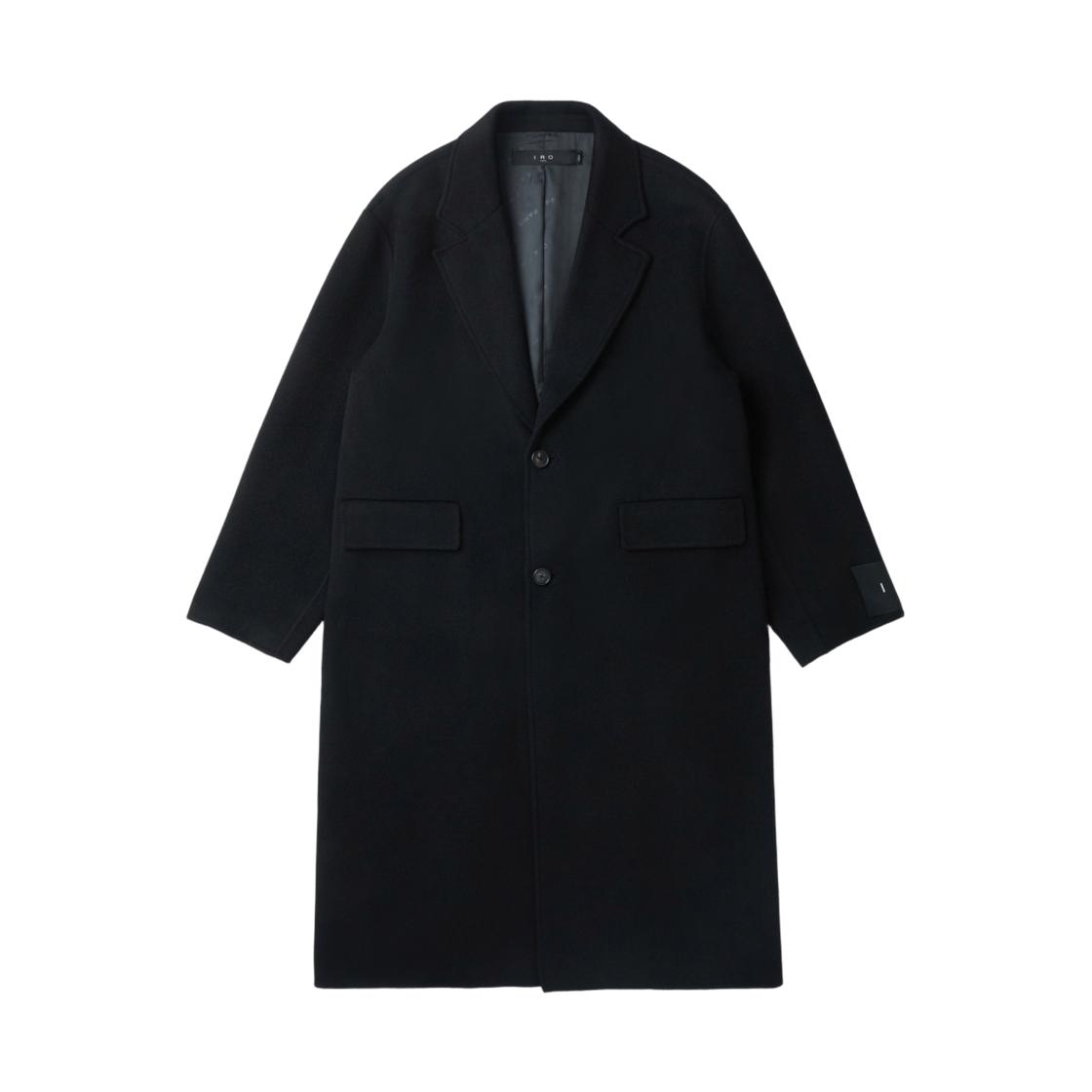 이로 에퓌르 캐시미어 블랜드 핸드메이드 싱글 롱코트 블랙(Iro Epure Cashmere Blend Handmade Single Long Coat Black) - 2