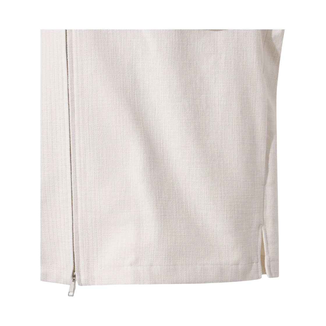 이로 에퓌르 울 미니멀 짚업 셔츠 화이트(Iro Epure Wool Minimal Zip-Up Shirt White) - 5
