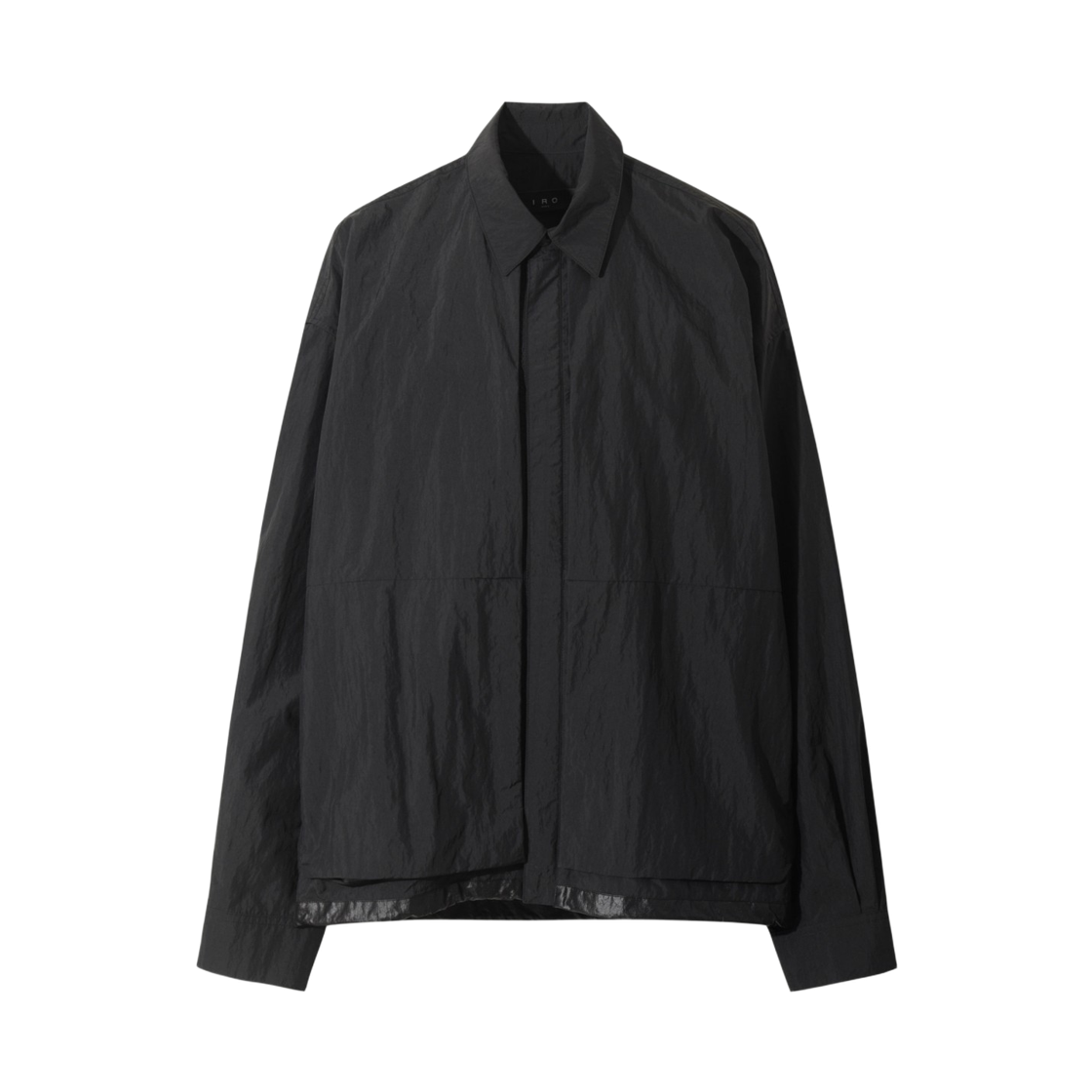 이로 실라주 화섬 다잉 셔츠 블랙(Iro Sillage Synthetic Fiber Dyed Shirt Black) - 2