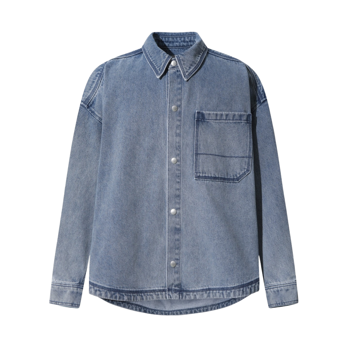 이로 머트 스웨트링 데님 셔츠 자켓 라이트 블루(Iro Mutt Spring Denim Shirt Jacket Light Blue) - 4