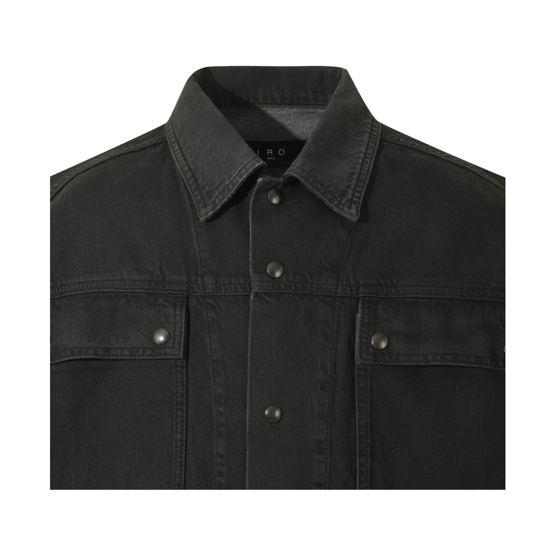 이로 사오나 그라데이션 데님 트러커 다크 그레이(Iro Saona Gradient Denim Trucker Dark Gray) - 4