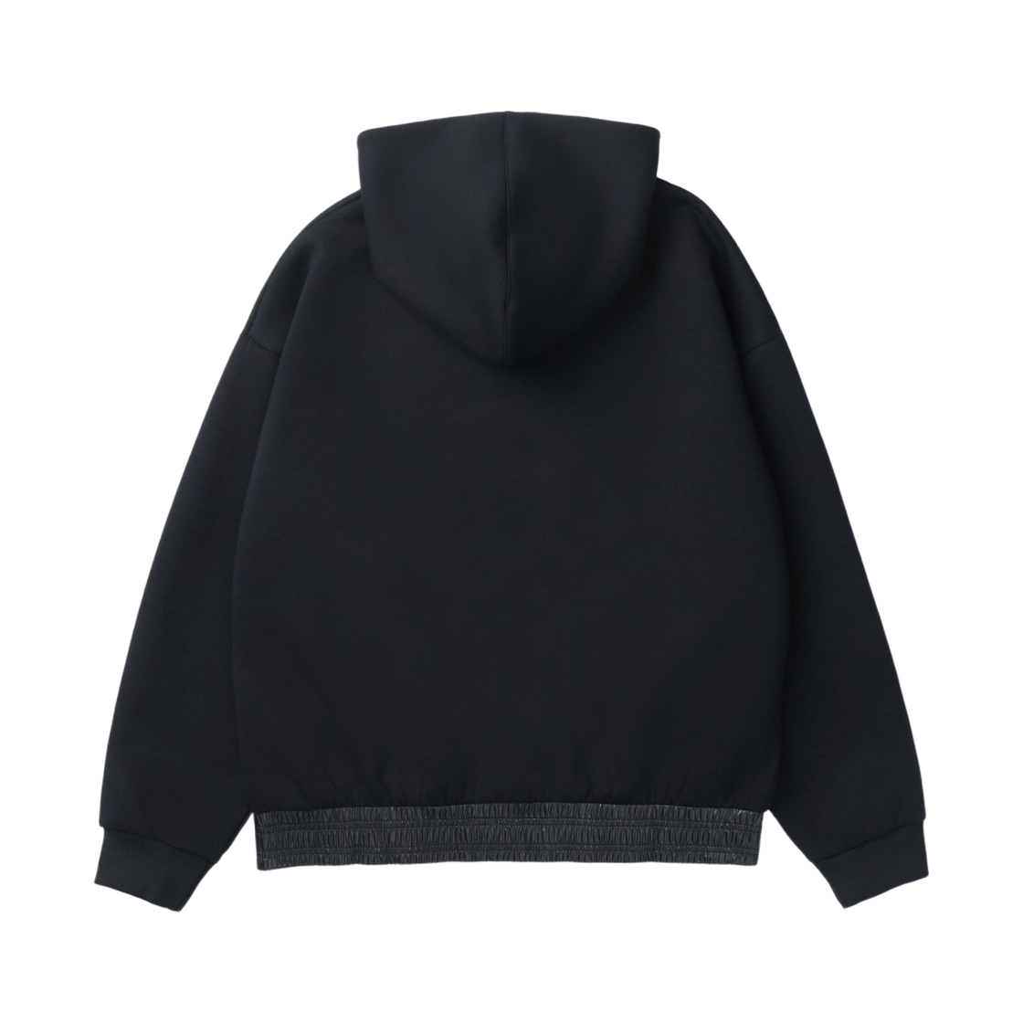 이로 플라느리 밴딩 배색 오버핏 후디 블랙(Iro Flanerie Color-Block Banding Oversized Hoodie Black) - 3