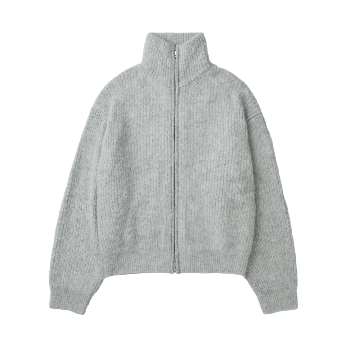 이로 오라 헤어리 집업 가디건 라이트 그레이(Iro Aura Hairy Zip-Up Cardigan Light Gray) - 2
