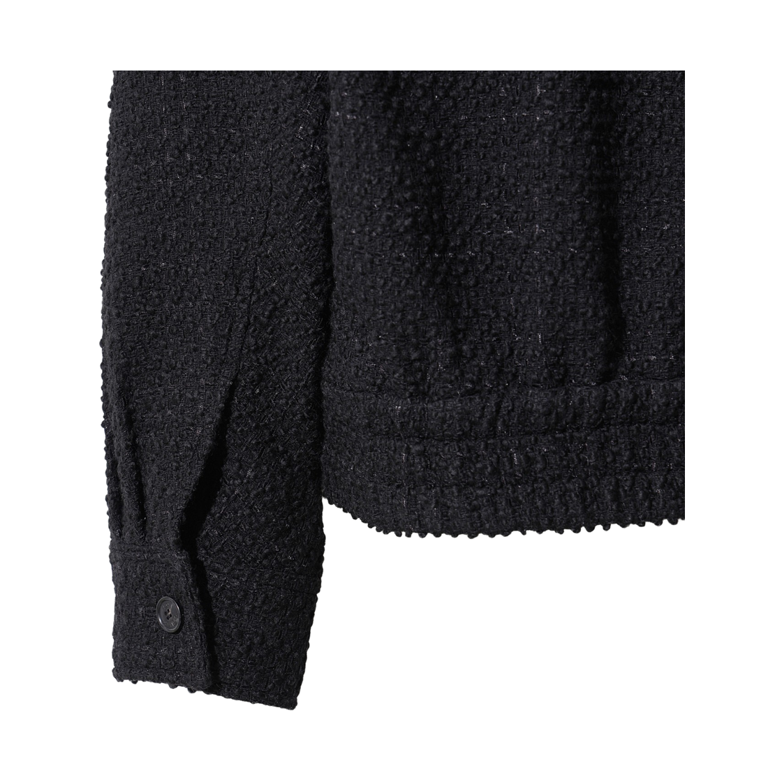 이로 미스웨트르 트위드 집업 블루종 블랙(Iro Mystere Tweed Zip-Up Blouson Black) - 5