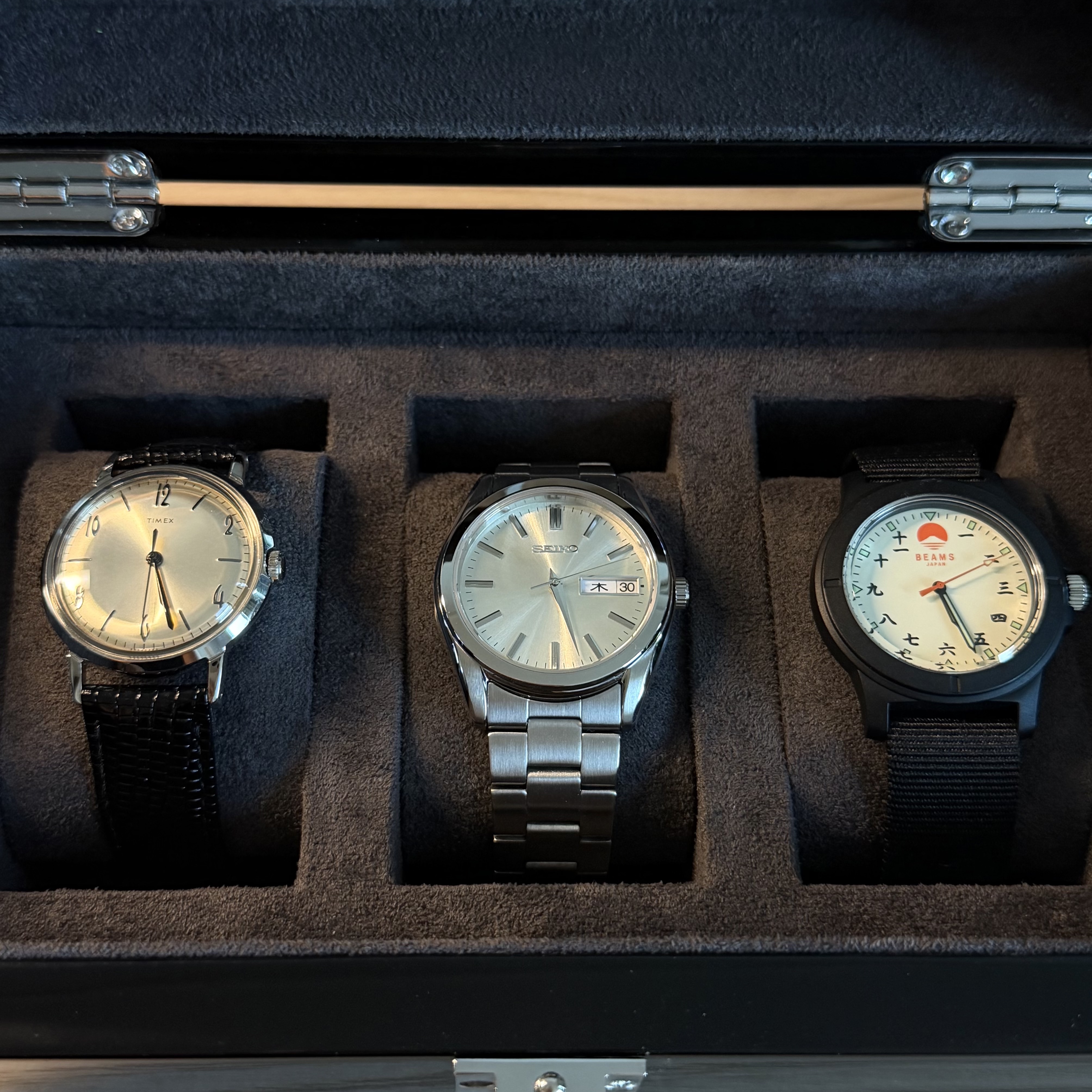 Beams Original Chinese Numerals Watch Black, Seiko SBTH007 Silver 착용 스타일 - 2