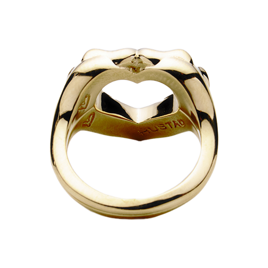 휴스타드 하트 골드 링 _ 925 스텔링 실버 & 14k 골드 하트 링(HUSTAD HEART GOLD RING_ 925 sterling silver) - 5