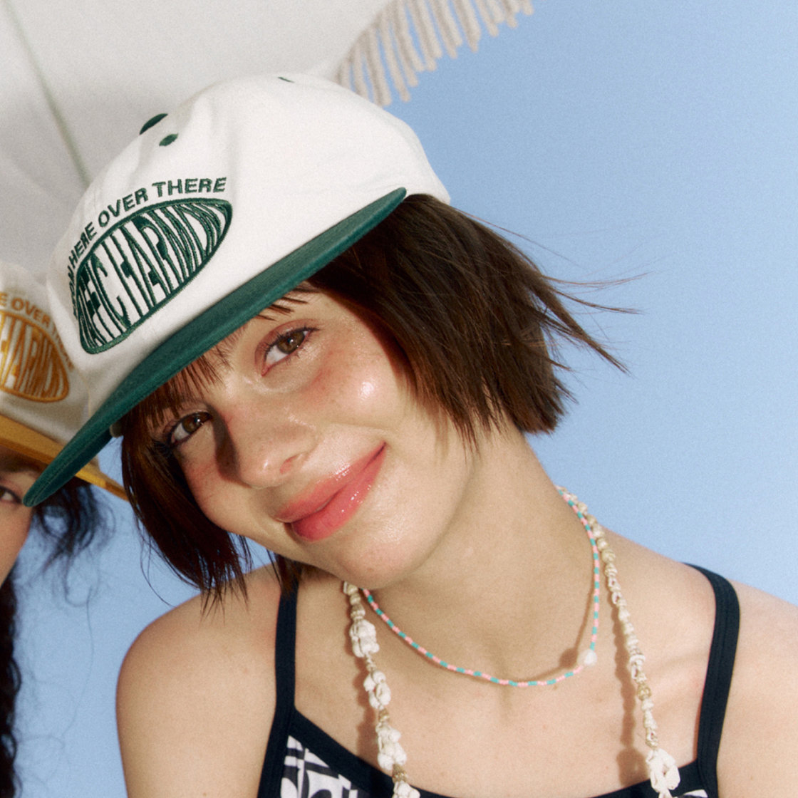 트래픽하모니 라운드 로고 트러커햇 아이보리&그린(Traffic Harmony Round Logo Trucker Hat Ivory & Green) - 2
