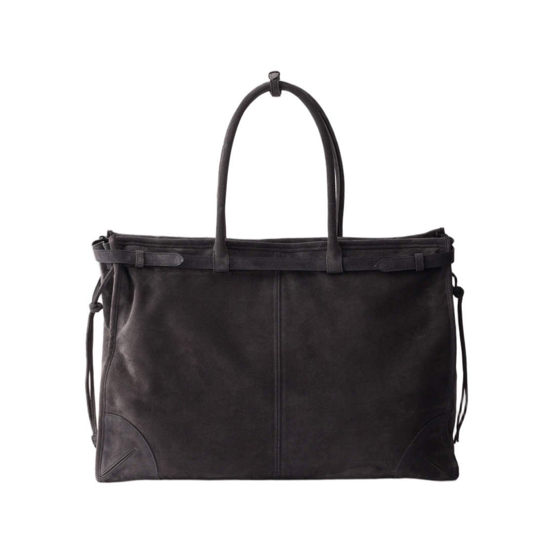 프라다 보니 스웨이드 토트백 앤트러사이트 그레이(Prada Bonnie Suede Tote Bag Anthracite Gray) - 2