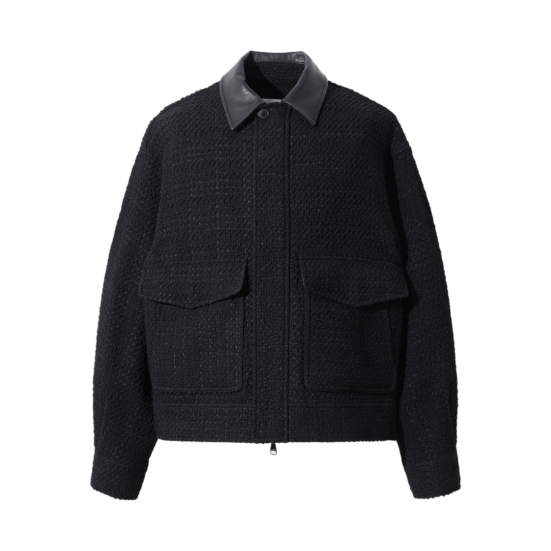 이로 미스웨트르 트위드 집업 블루종 블랙(Iro Mystere Tweed Zip-Up Blouson Black) - 2