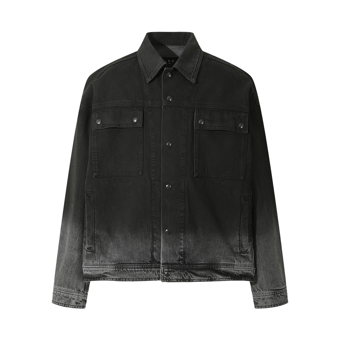 이로 사오나 그라데이션 데님 트러커 다크 그레이(Iro Saona Gradient Denim Trucker Dark Gray) - 1