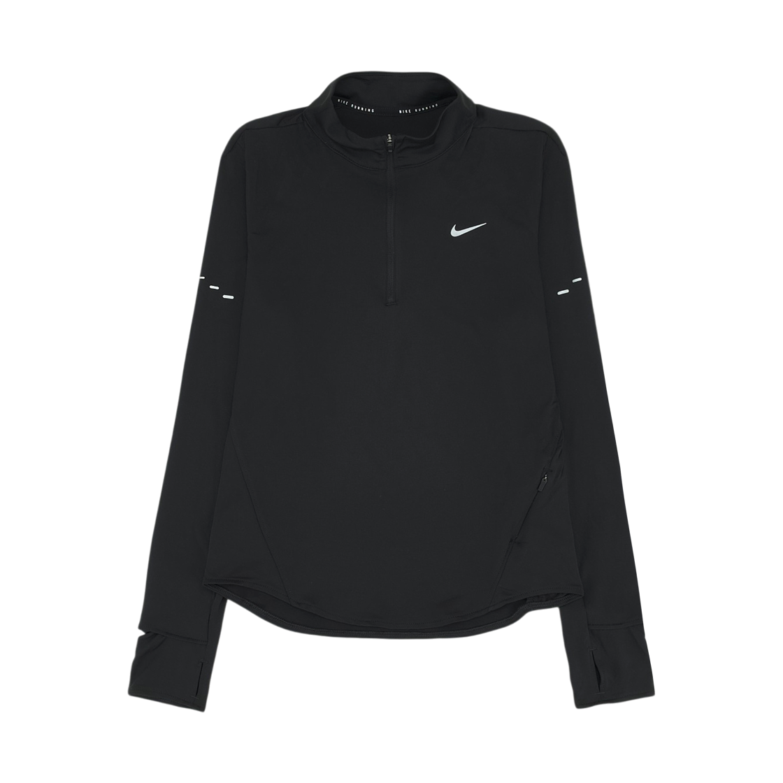 HQ0500-010 (W) Nike Swift Dri-Fit UV Quarter Zip Running Top Black - Asia