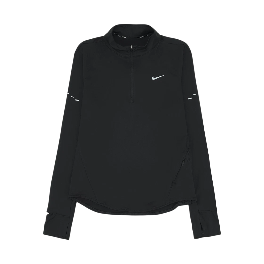 Nike (W) Nike Swift Dri-Fit UV Quarter Zip Running Top Black - Asia · S