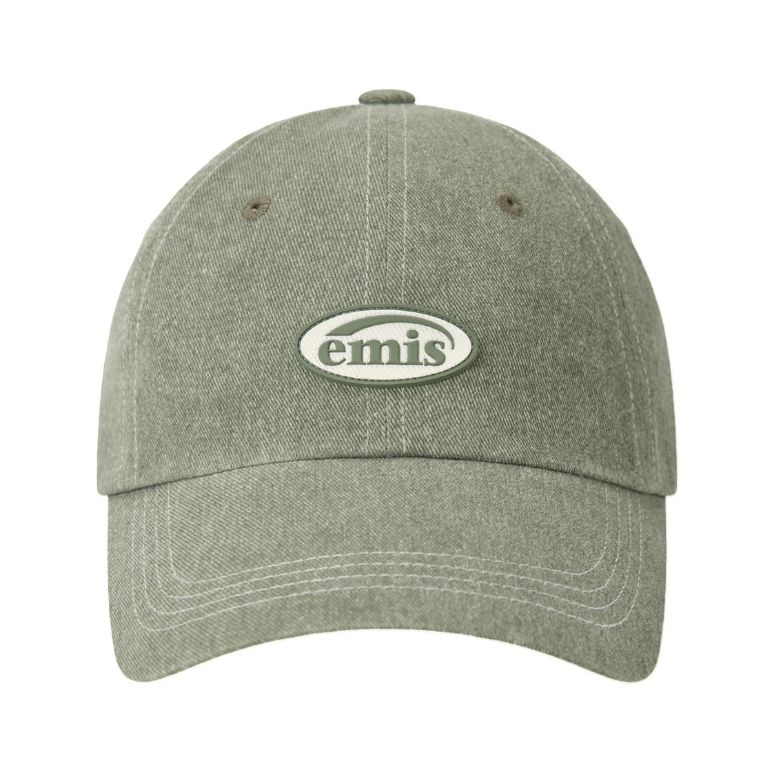 - Emis Mini Rubber Patch Pigment Ball Cap Olive