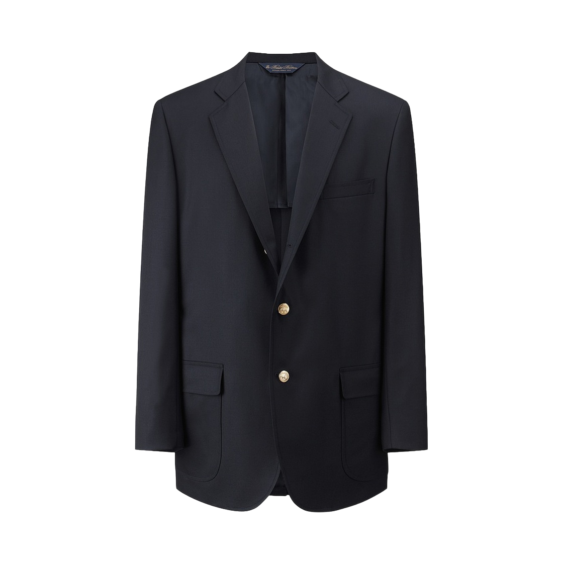 BBJBMN5977QGA BrooksBrothers Classic Fit Double 6-Button Gold Button Blazer Navy