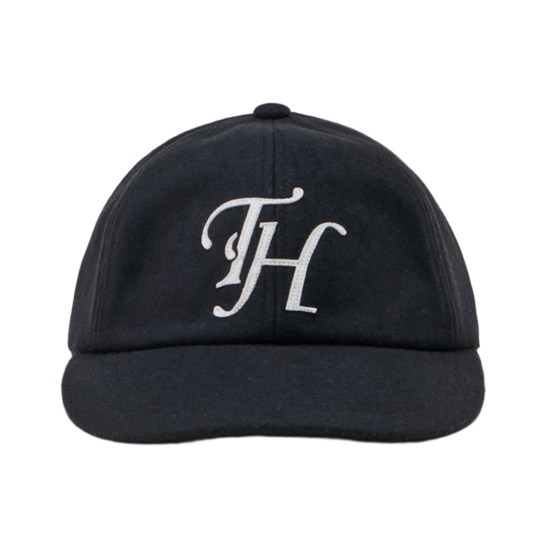 THUTH00256BKS Traffic Harmony Wool Blend TH Applique Logo 6-Panel Cap Black