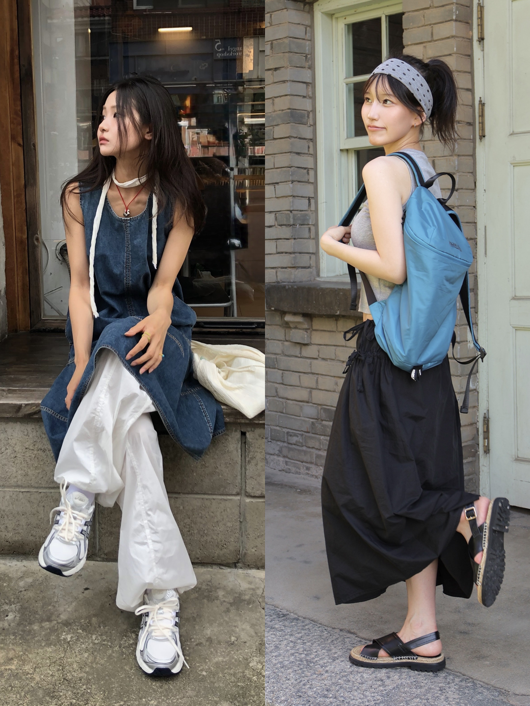 Ganni Large Easy Shopper Bag Leopard, New Balance 1906R Black Dark Silver Metalic 착용 스타일 - 2