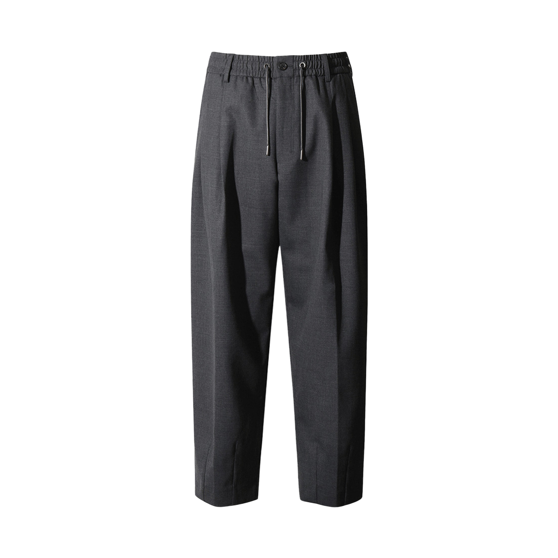 IQPAA25703GYD Iro Leger Wool Blend Balloon Fit Banding Slacks Dark Gray